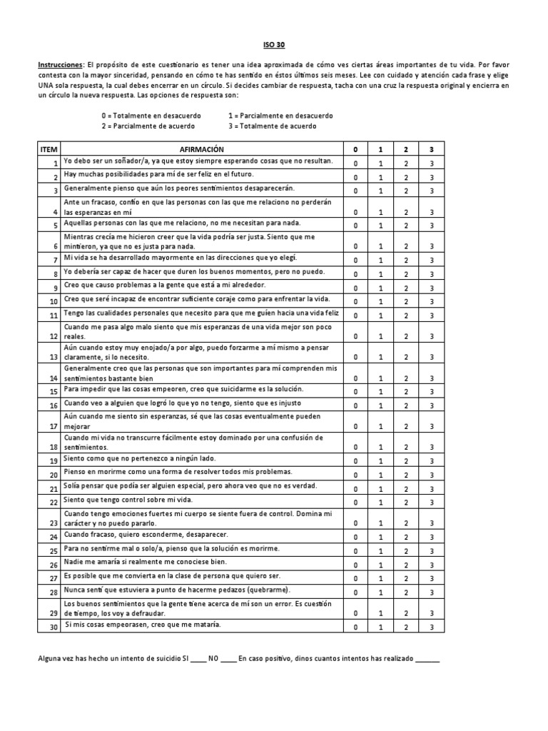 Escala ISO 30 | PDF