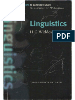 Linguistics Widd+wson- competence- performance ability