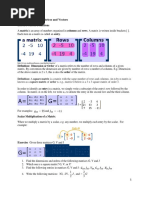 Training Course 8 Matrices and Vectors