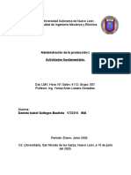 Administración de la producción I. Actividades fundamentales