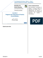 Notas Complementarias: Lección 2. Programa de Inspección de Puentes - Generalidades