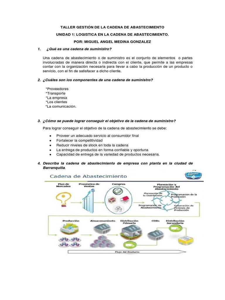 Gestión Eficiente de la Cadena de Abastecimiento | PDF | Logística ...