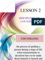 Lesson 2: Disciplines of Counseling