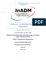 Módulo 13 Administración Tributaria: Licenciatura en Derecho