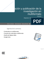 Semana 07 - Creación y Publicación de La Investigacipon