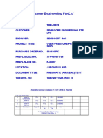 Technics Offshore Engineering Pte LTD: This Document Contains 1 COVER & 2 Page(s)