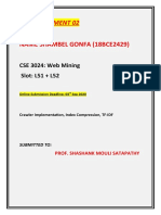Lab Assessment 02: Name Shambel Gonfa (18bce2429)