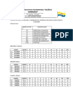 Tabla de Posiciones