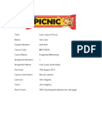 Integrated Marketing Case Study of Picnic