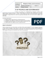 PPG Module 1 - The Concepts of Politics and Governance (Lesson) PDF