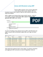 Finding An IP Address With Wireshark Using ARP Requests: Generate ARP Traffic Upon Startup