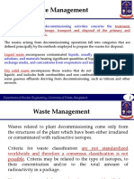 Waste Management in Decommissioning Activities Concerns The