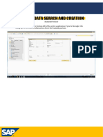 Master Data Search and Creation