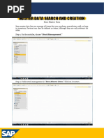 Master Data Search and Creation