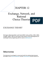 Exchange, Network, and Rational Choice Theories