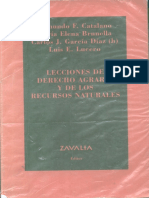 LECCIONES DE DERECHO AGRARIO Y DE LOS RECURSOS NATURALES, EDMUNDO F CATALANO Y OTROS, Zavala Ed.,1998, Buenos Aires, PP 407 PDF