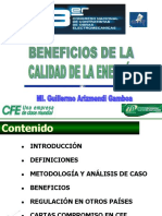 Beneficios de La Calidad de Energia