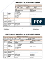 PLANIFICACIÓN SEMANAL de Comunion