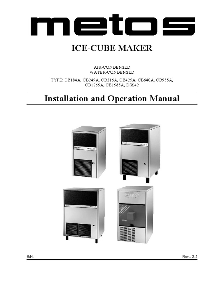 Ice Maker PDF | PDF | Safety | Pump