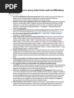 Windows Server 2003 Interview and Certification Questions: by Admin - December 7, 2003