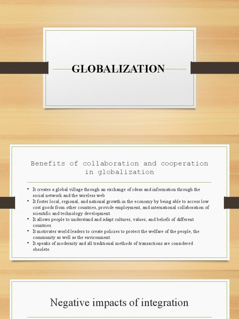 Globalization: Benefits and Challenges | PDF | Globalization | Creativity