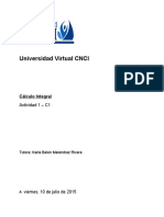 Universidad Virtual CNCI: Cálculo Integral