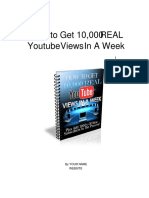 How To Get 10K Real YouTube Views in A Week