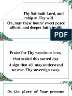 We Love Thy Sabbath Lord, and Worship at Thy Will Oh, May These Hours' Sweet Peace Afford, and Deeper Faith Instill