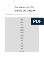 25 Palabras Relacionadas Con El Mundo Del Trabajo