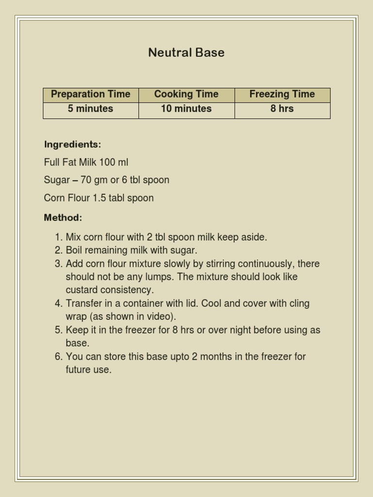Ice Cream Recipes PDF PDF Ice Cream Caramel