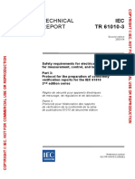 Technical: IEC TR 61010-3