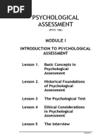 Introduction To Psychological Assessment