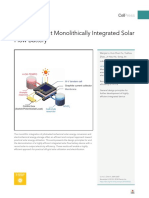 14.1% Efficient Monolithically Integrated Solar Flow Battery