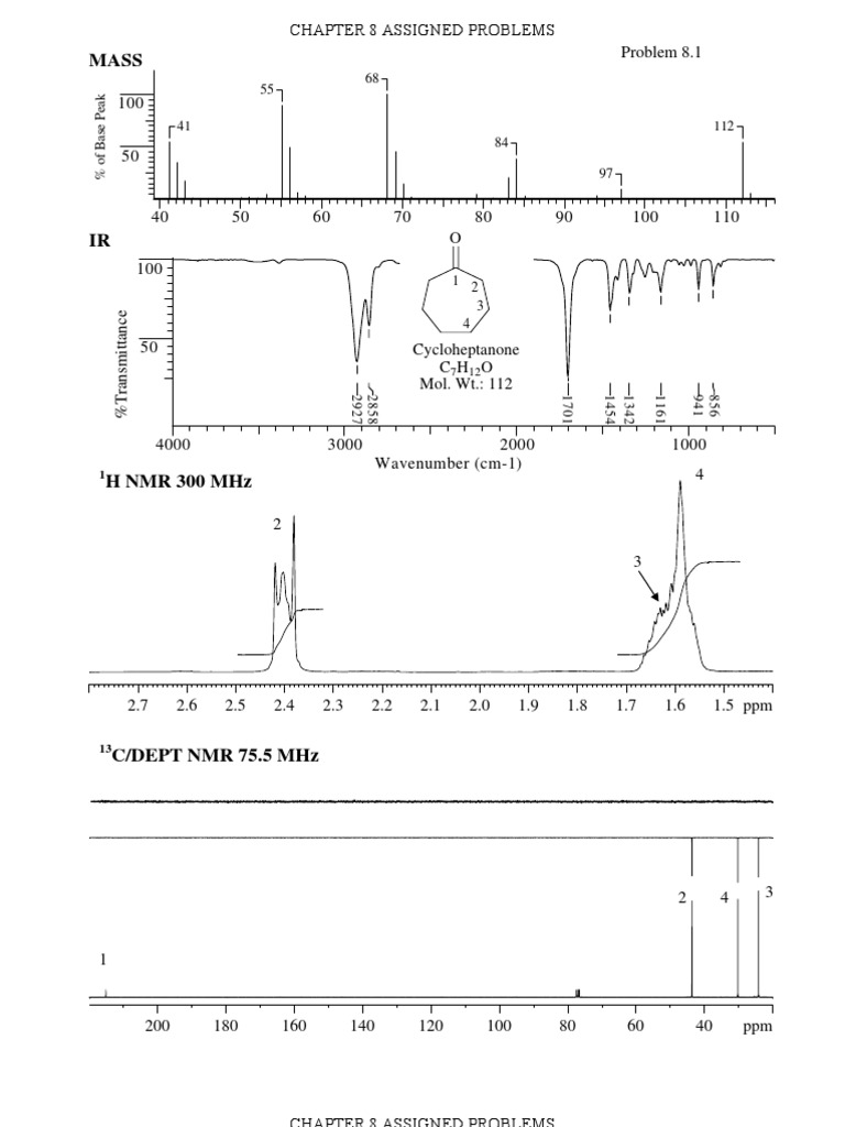 ch08 Solutions | PDF | Proton Nuclear Magnetic Resonance | Parts Per ...