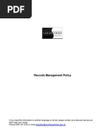 FCOR Records Management Policy PDF