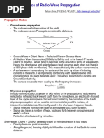 Basics of Radio Wave Propagation