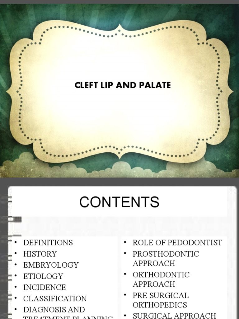 Cleft Lip and Palate Overview Guide | PDF | Human Nose | Orthodontics