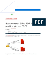 How To Convert Zip To PDF Files or Combine Into One PDF?: Assistmyteam
