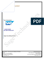 Sage Technologies - DEEPAK TRIVEDI - SAP ABAP Consultant - CV Crux