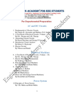Book List For EEE Job Preparation PDF