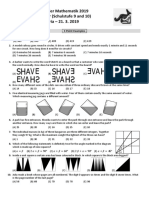 Känguru Der Mathematik 2019 Level Junior (Schulstufe 9 and 10) Austria - 21. 3. 2019