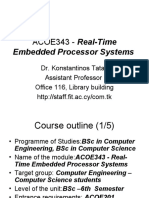 ACOE343 - Real-Time: Embedded Processor Systems