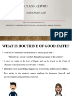 WHAT IS DOCTRINE OF GOOD FAITH Insurance Law