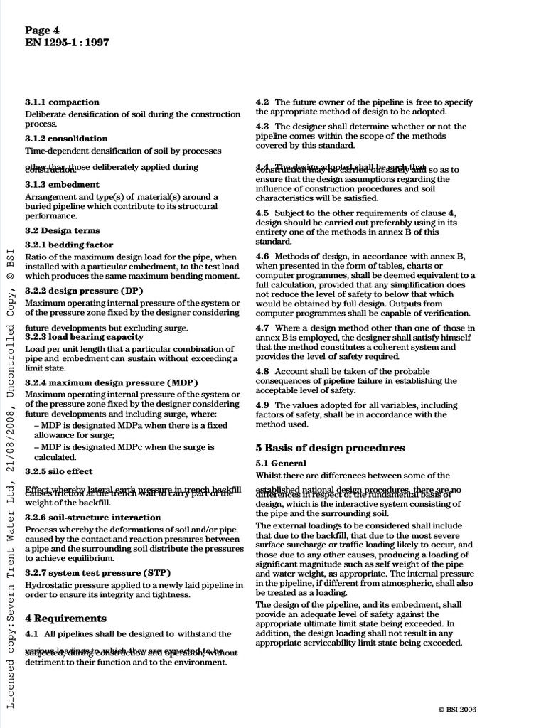 BS en 1295 06 | PDF | Mechanical Engineering | Applied And ...