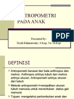 Antropometri Pada Anak