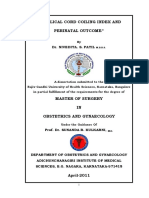 "Umbilical Cord Coiling Index and Perinatal Outcome": Dr. Nivedita. S. Patil