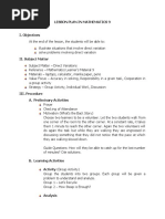 Detailed Lesson Plan - Direct Variation | PDF | Equations | Variable ...