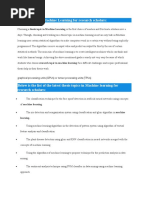 T Thesis Topics in Machine Learning For Research Scholars