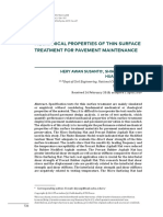 Mechanical Properties of Thin Surface Treatment For Pavement Maintenance