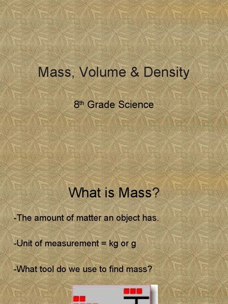Understanding Mass, Volume, and Density | PDF | Teaching Methods ...